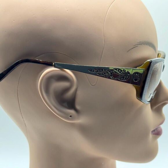 NOS Vintage Y2K Designer Sunglasses | Jessica McClintock | Tortoise/Gold Square main image 5